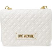 Tas Love Moschino Gewatteerde Schoudertas in Wit