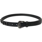 Riem D&amp;G zwarte leren riem met studs