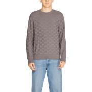 Skinny Jeans EAX Heren Knitwear Trui Met Ronde Hals - Grijs