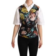 Kostuum D&amp;G mouwloos gilet met bloemenprint