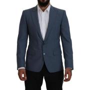 Blazer D&amp;G Slim fit jack met stretch wol