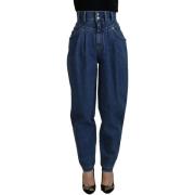 Broek D&amp;G geplooide jeans met hoge taille voor dames