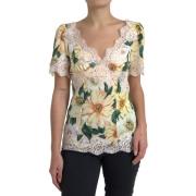 Overhemd D&amp;G Blouse met V-hals met bloemenprint