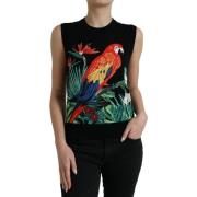 Overhemd D&amp;G Jungle Print Wol-Zijde Crew Neck Tank Top