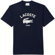 T-shirt Lacoste Signature Print Cotton T-Shirt Midnight Blue