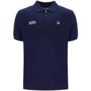 T-shirt Fila Pablo Three Button Tipped Polo Shirt Navy/Lemonade