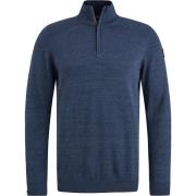 Sweater Vanguard Trui Half Zip Melange Donkerblauw