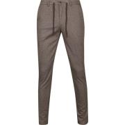 Broek Suitable Das Pantalon Pied de Poule Bruin