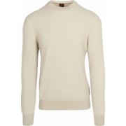 Sweater BOSS Pullover Amercury Ecru