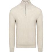 Sweater Marc O'Polo Half Zip Trui Grijs