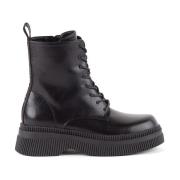 Enkellaarzen Victoria 1301103 Dublin Boots Veters met leereffect