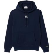 Sweater Lacoste Graphic Print Hoodie Midnight Blue