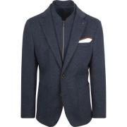 Blazer Suitable Colbert Inlay Lommer Navy