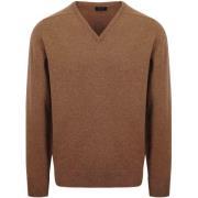 Sweater William Lockie V-Hals Lamswol Driftwood