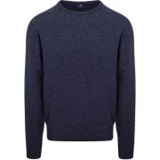 Sweater William Lockie Pullover Lamswol Indigo Melange