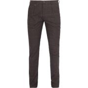 Broek Suitable Chino Pico Pleat Ruiten Bruin