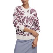 Fleece Jack Desigual gebreide trui met bloemenprint voor dames