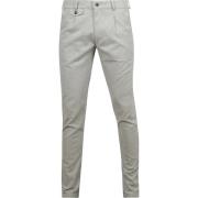 Broek Suitable Chino Pico Pleat Flanel Lichtgrijs