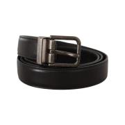 Riem D&amp;G Vintage Logo Lederen Gesp Riem