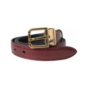 Riem D&amp;G Leren gouden riem met gesp