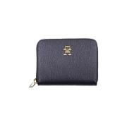 Portemonnee Tommy Hilfiger Dames Leren Rits Rond Portemonnee Navy