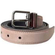 Riem D&amp;G Suede lederen zilveren gesp riem