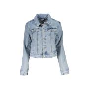 Blazer Tommy Hilfiger Classic Denim Jacket voor dames lichtblauw