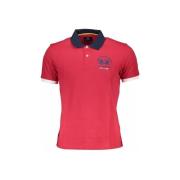 T-shirt La Martina rood poloshirt voor heren