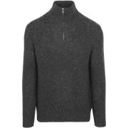 Sweater Mcgregor Half Zip Trui Merinowol Antraciet