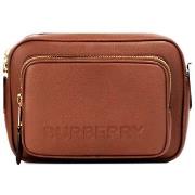 Handtas Burberry kleine leren cameratas tan crossbody tas