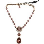 Ketting D&amp;G roze ketting met hars en parels