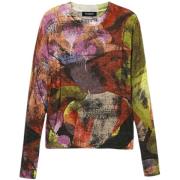 Fleece Jack Desigual Gebreide trui met abstracte print