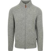 Sweater Barbour Talder Zip Vest Wol Grijs