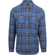 Overhemd Lange Mouw Scotch &amp; Soda Flanel Overhemd Blauw