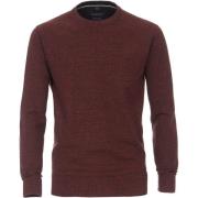 Sweater Casa Moda Pullover O-Hals Melange Bordeaux