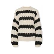 Trui Y.a.s YAS Bubba Knit - Birch/Black