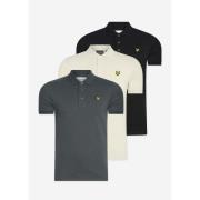 T-shirt Lyle &amp; Scott 3 pack plain polo shirt