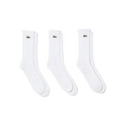 Sokken Lacoste Sport 3 Pack High Cut Socks White