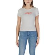 Overhemd Tommy Hilfiger Ronde hals en korte mouwen katoenen T-shirt