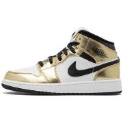 Sneakers Nike Air Jordan 1 Mid White Metallic Gold