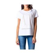 Overhemd EAX Elegant katoenen T-shirt met korte mouwen