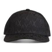 Hoed EAX AX Monogram Baseball Cap Zwart