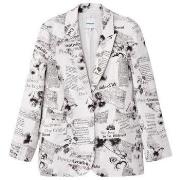 Blazer Desigual Newspaper Print Blazer Model DE14876000008RO