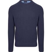 Sweater Suitable Lamswol Trui Ronde Hals Navy