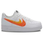 Lage Sneakers Nike Air Force 1 Low '07 Spray Paint Swoosh Safety Orang...