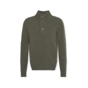 Trui Barbour Patch Half Zip Knit - Seaweed