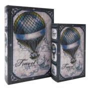 Manden en dozen Signes Grimalt 2U Globe-Boekendoos