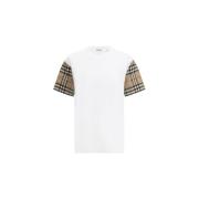 Overhemd Burberry Check Archive Mouw T-shirt met geribbelde kraag