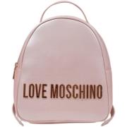 Tas Love Moschino Effen polyurethaan rugzak met ritssluiting