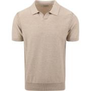 T-shirt Dstrezzed Polo Melange Slub Beige